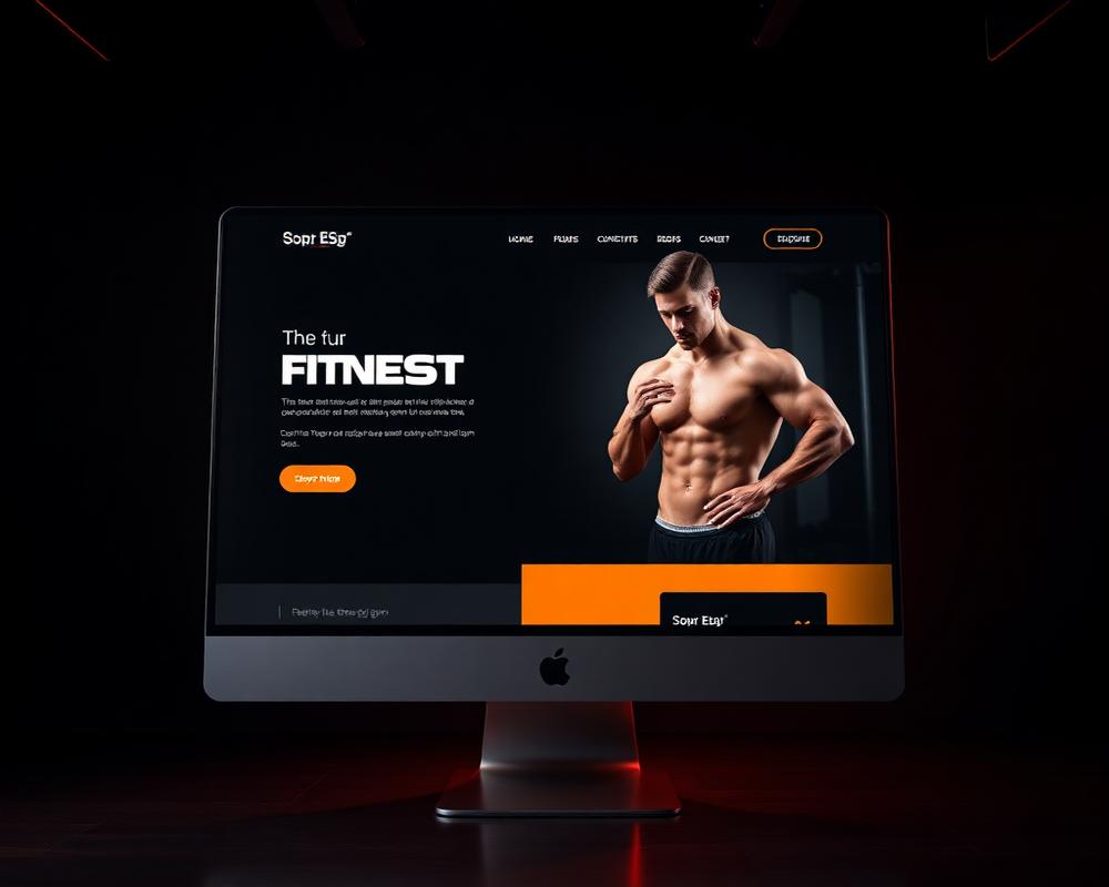 Fitness Studio website design example by DXT WEB DESIGN