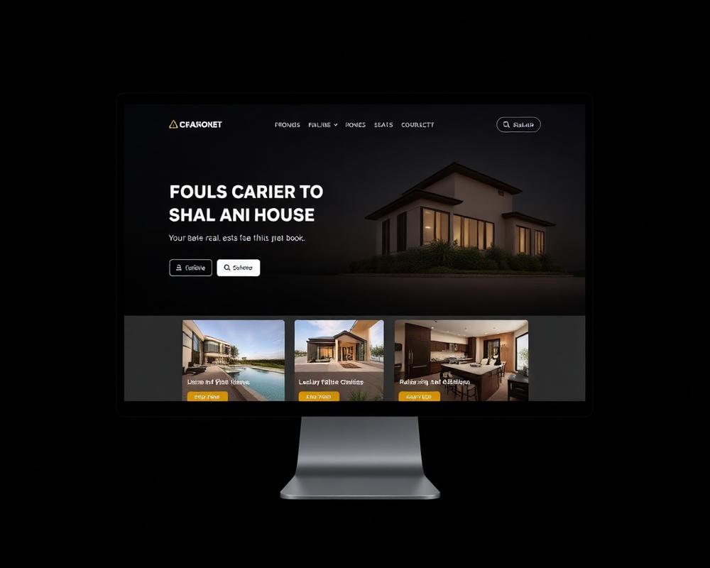 Real Estate Agent website design example by DXT WEB DESIGN