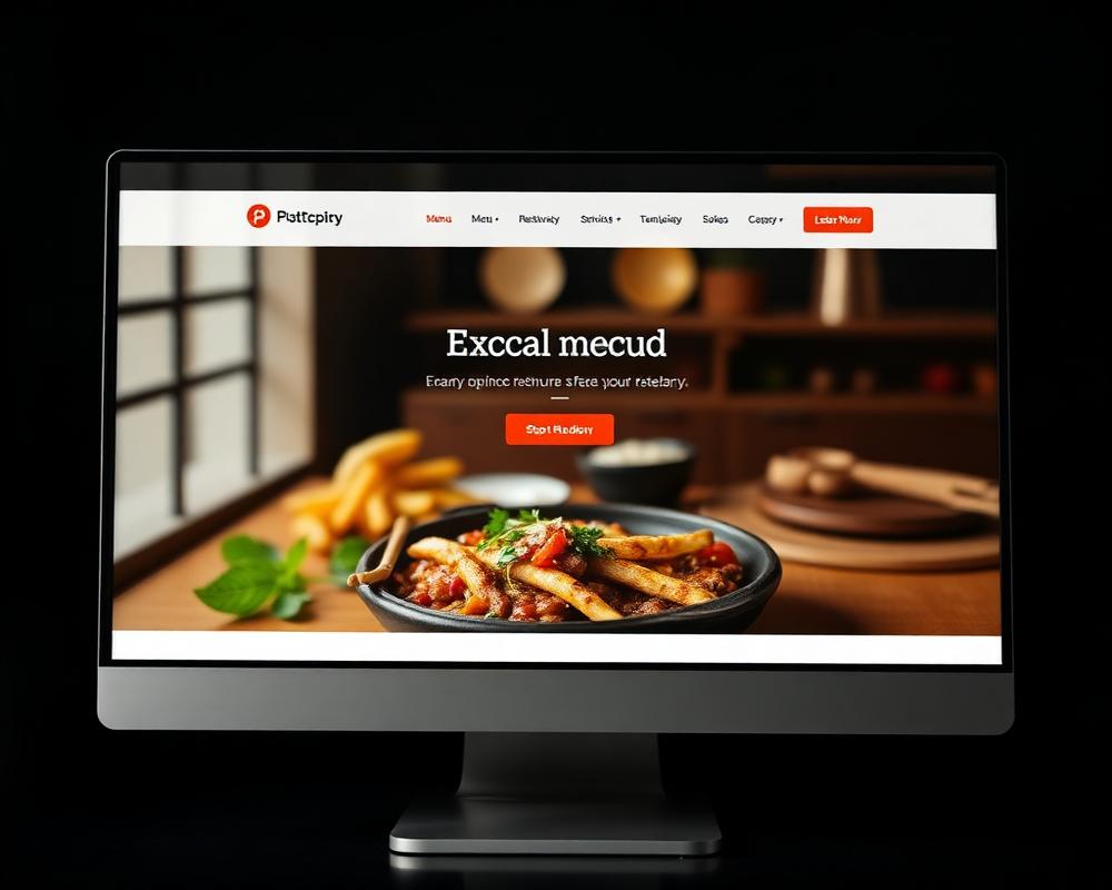 Local Restaurant website design example by DXT WEB DESIGN